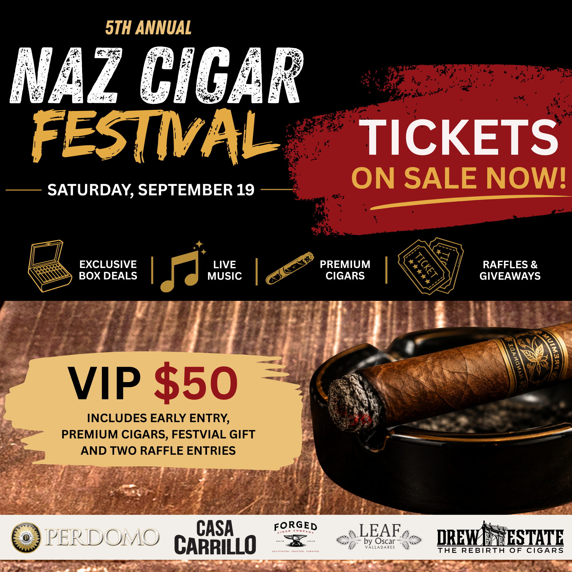 VIP | The 5th Annual Northern Arizona Cigar Festival | 9/19