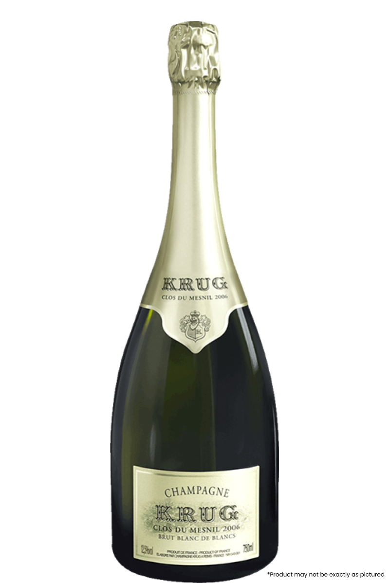 Type: Champagne

Varietal: Chardonnay

Country: France

Size: 750ml

ABV: 12%

Notes: Krug Clos du Mesnil 2006 is the nineteenth Champagne from this unique plot of Chardonnay. The first was created with the harvest of 1979. The circumstances of 2006 lent the year’s grapes a rare beauty, making this year exceptional. On the palate, it is generous and round with beautiful intensity. Initial hints of madeleine cake and brioche give way to notes of pastry, tarte tatin, lemon meringue, bitter orange and a little