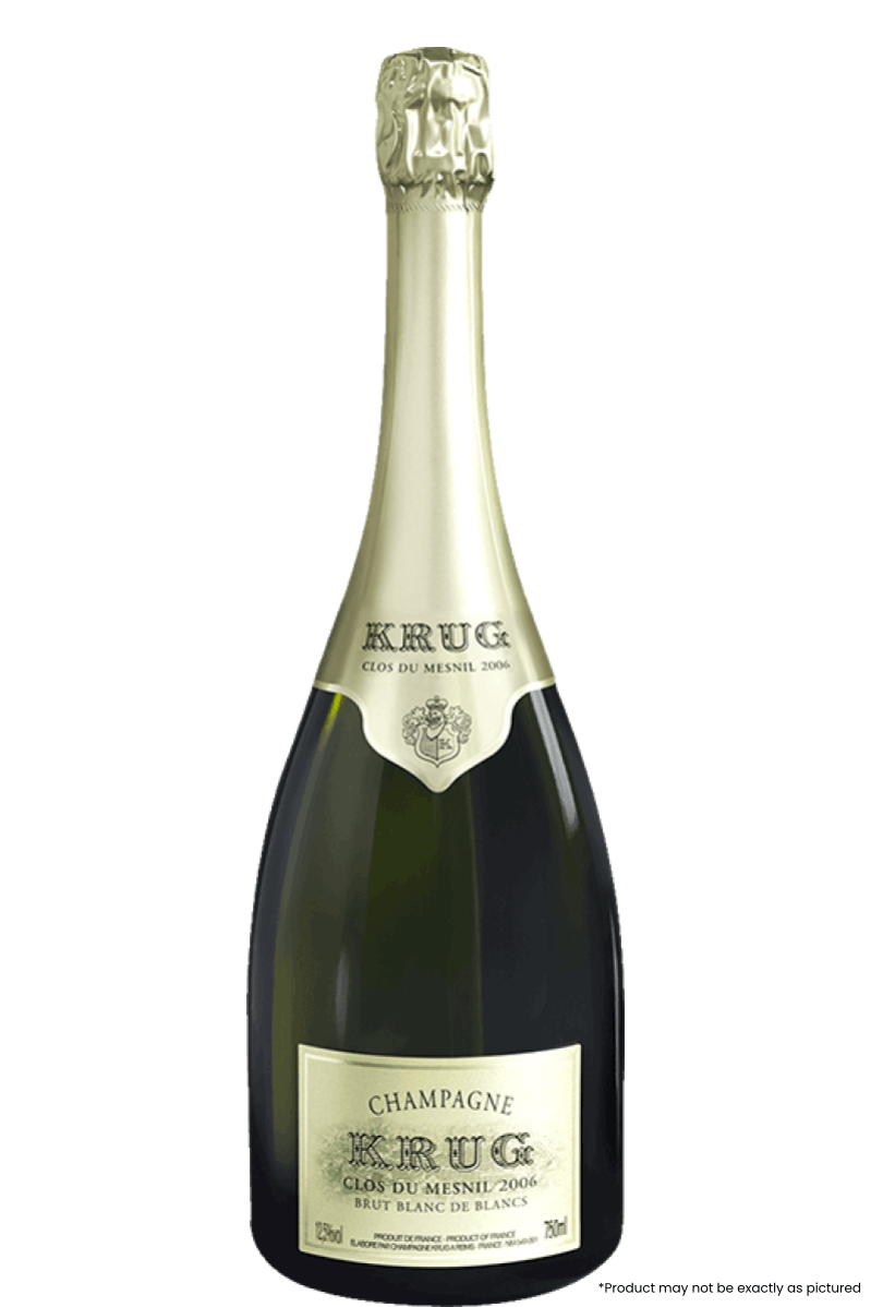 Type: Champagne

Varietal: Chardonnay

Country: France

Size: 750ml

ABV: 12%

Notes: Krug Clos du Mesnil 2006 is the nineteenth Champagne from this unique plot of Chardonnay. The first was created with the harvest of 1979. The circumstances of 2006 lent the year’s grapes a rare beauty, making this year exceptional. On the palate, it is generous and round with beautiful intensity. Initial hints of madeleine cake and brioche give way to notes of pastry, tarte tatin, lemon meringue, bitter orange and a little