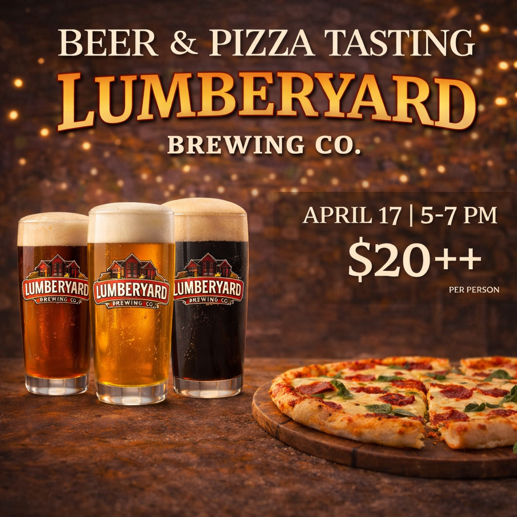 Beer &amp; Pizza Tasting: Lumberyard, April 17 | 5–7PM
