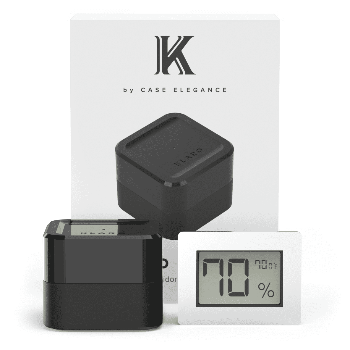 Klaro Valet Smart Humidor | Chrome