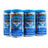 6-pack of Big Blue Van blueberry wheat ale, 12oz cans from College Street Brewhouse, featuring a bold blue van design.