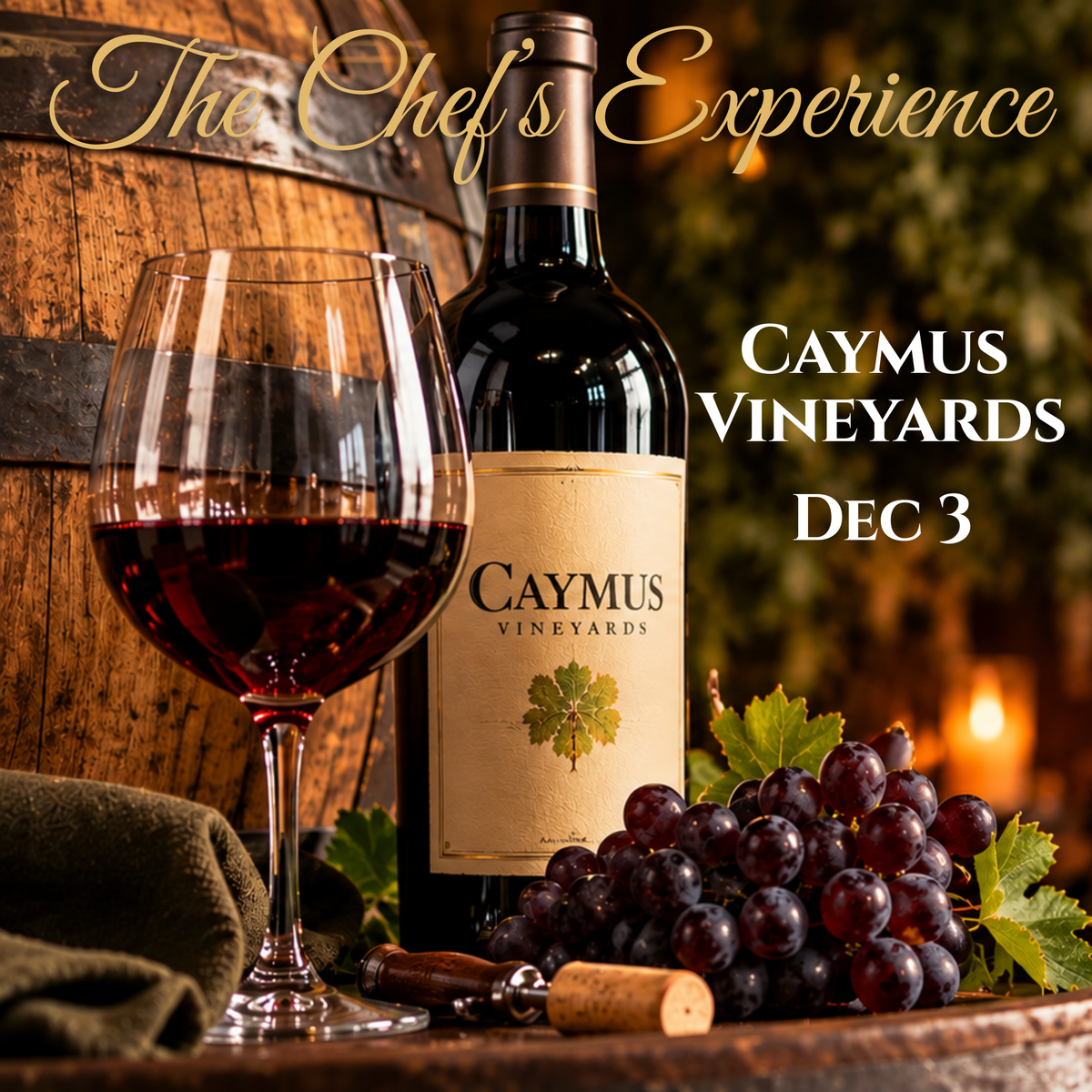The Chef’s Experience: Caymus Vineyards