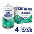 Cutwater Lime Tequila Margarita 4PK, 12oz cans with vibrant lime design, 12.5% ABV, San Diego crafted ready-to-drink cocktail.