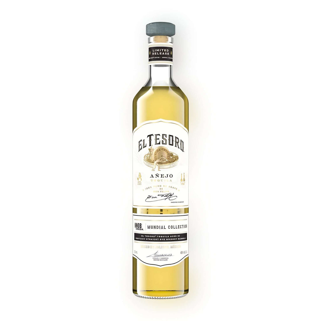 El Tesoro Añejo Mundial Knob Creek 750ml Limited Edition Tequila Bottle