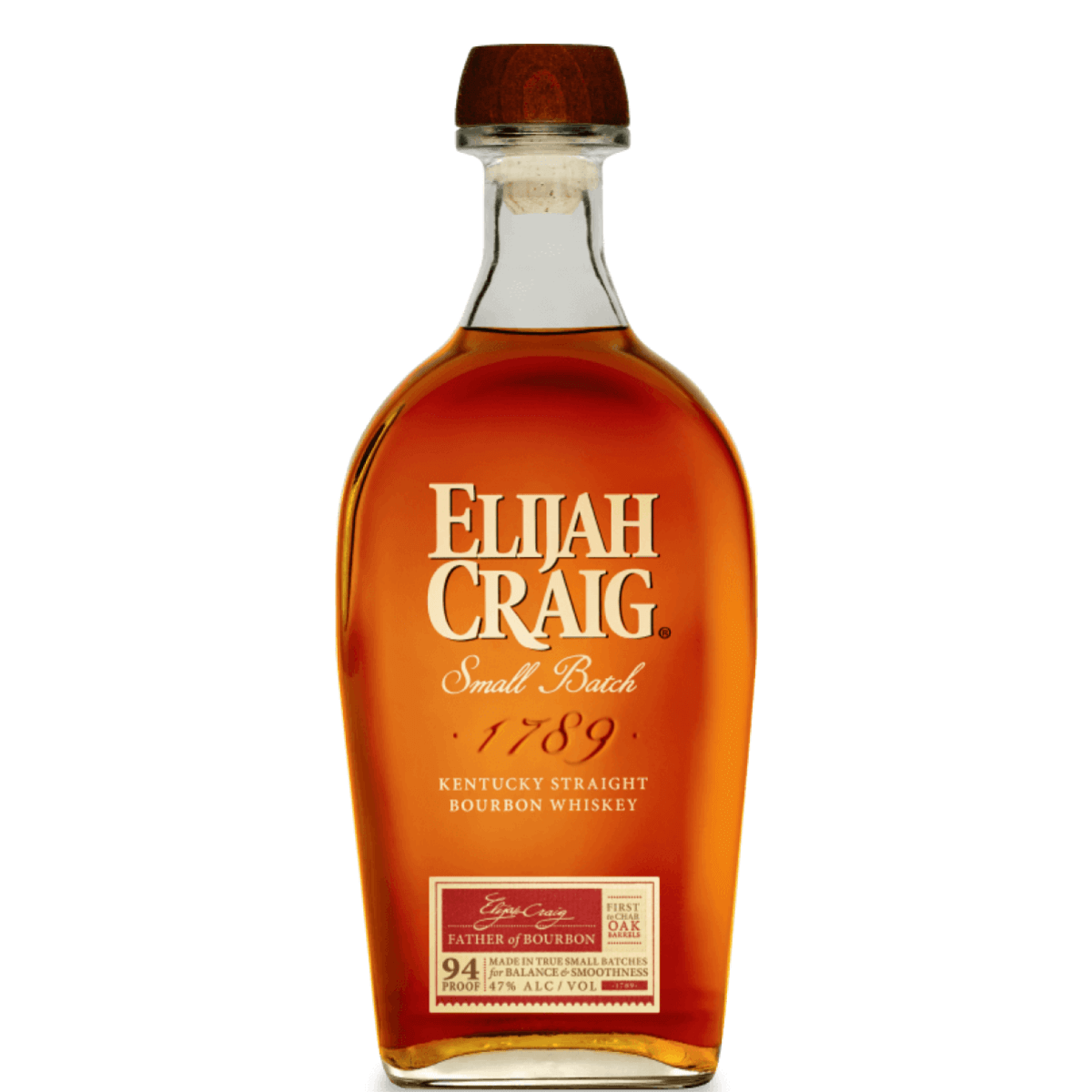 Elijah Craig Small Batch 94 Proof Bourbon Whiskey 750ml bottle from Kentucky&