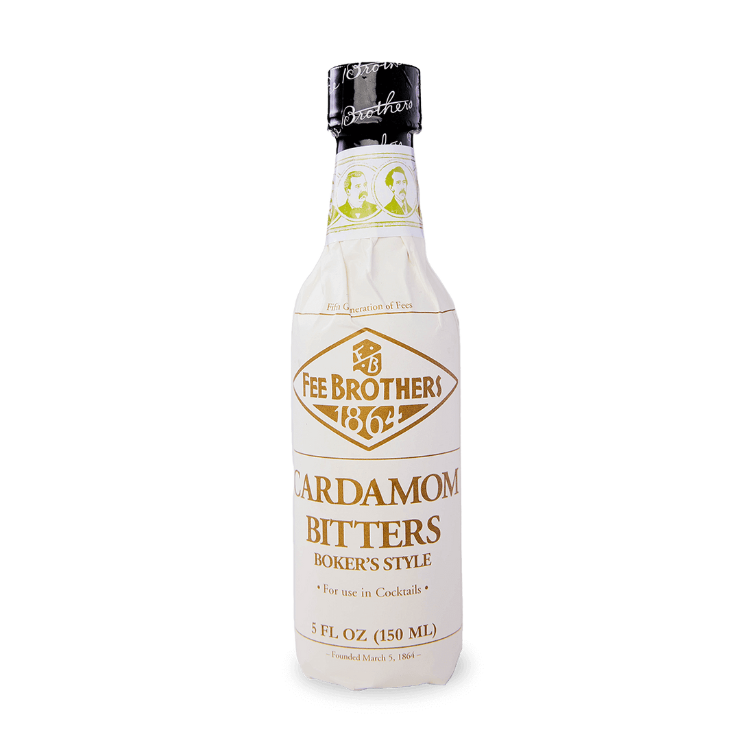 Fee Brothers Cardamom Bitters 5oz bottle, Boker&