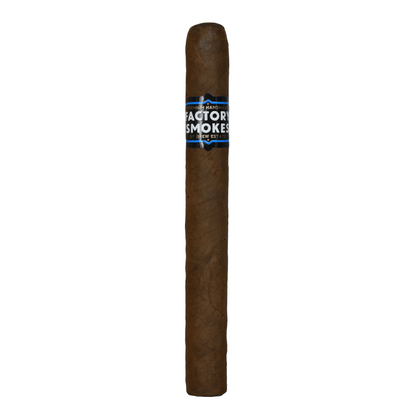 Factory Smokes Sun Grown Churchill cigar with Nicaraguan filler and sun-grown wrapper, offering robust earthy flavors and cedar sweetness.