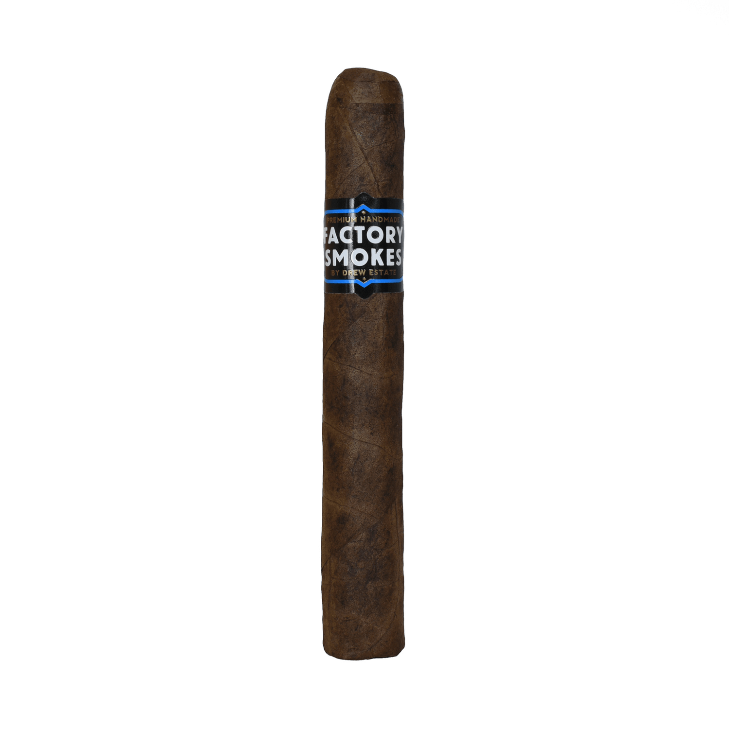Factory Smokes Sun Grown Toro cigar with Nicaraguan filler, Indonesian binder, and sun-grown wrapper, offering earthy and nutty flavors.