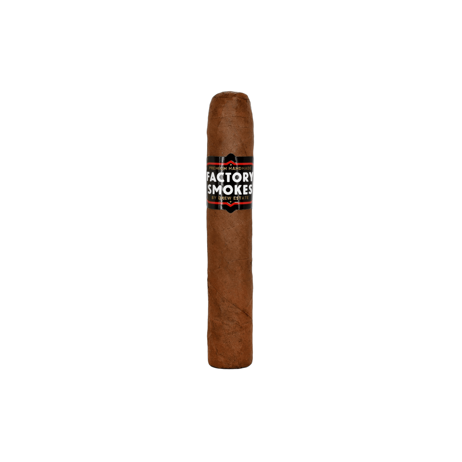 Factory Smokes Sweet Robusto cigar with Habano wrapper, size 5x54, mild-medium strength and sweetened cap.