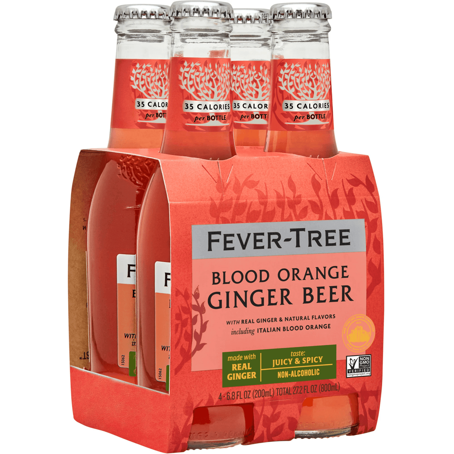 Fever Tree Blood Orange Ginger Beer 4 Pack | 200ml