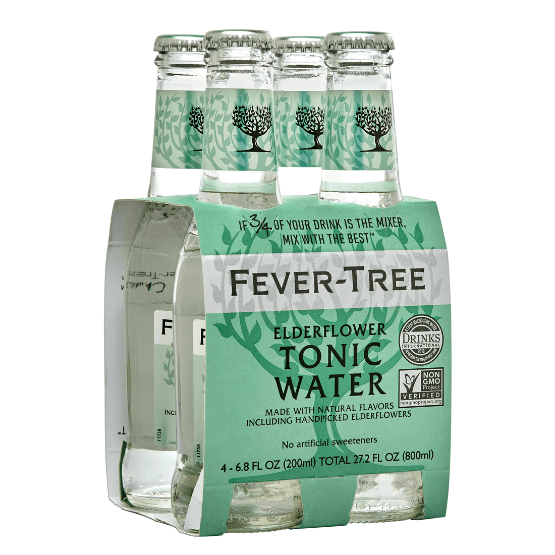 Fever Tree Elderflower Tonic Water 4 Pack | 200ml