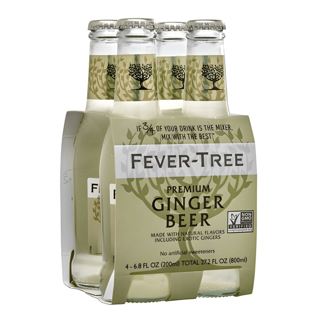 Fever Tree Ginger Beer 4 Pack | 200ml Cans