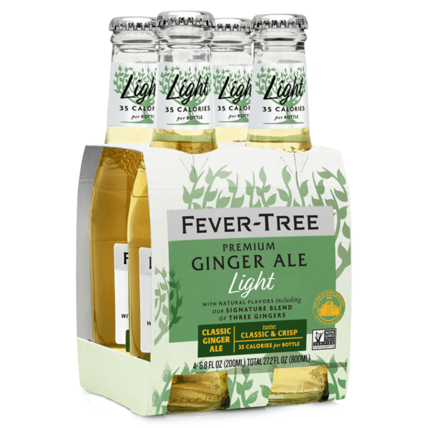 Fever Tree Light Ginger Ale 4 Pack | 200ml