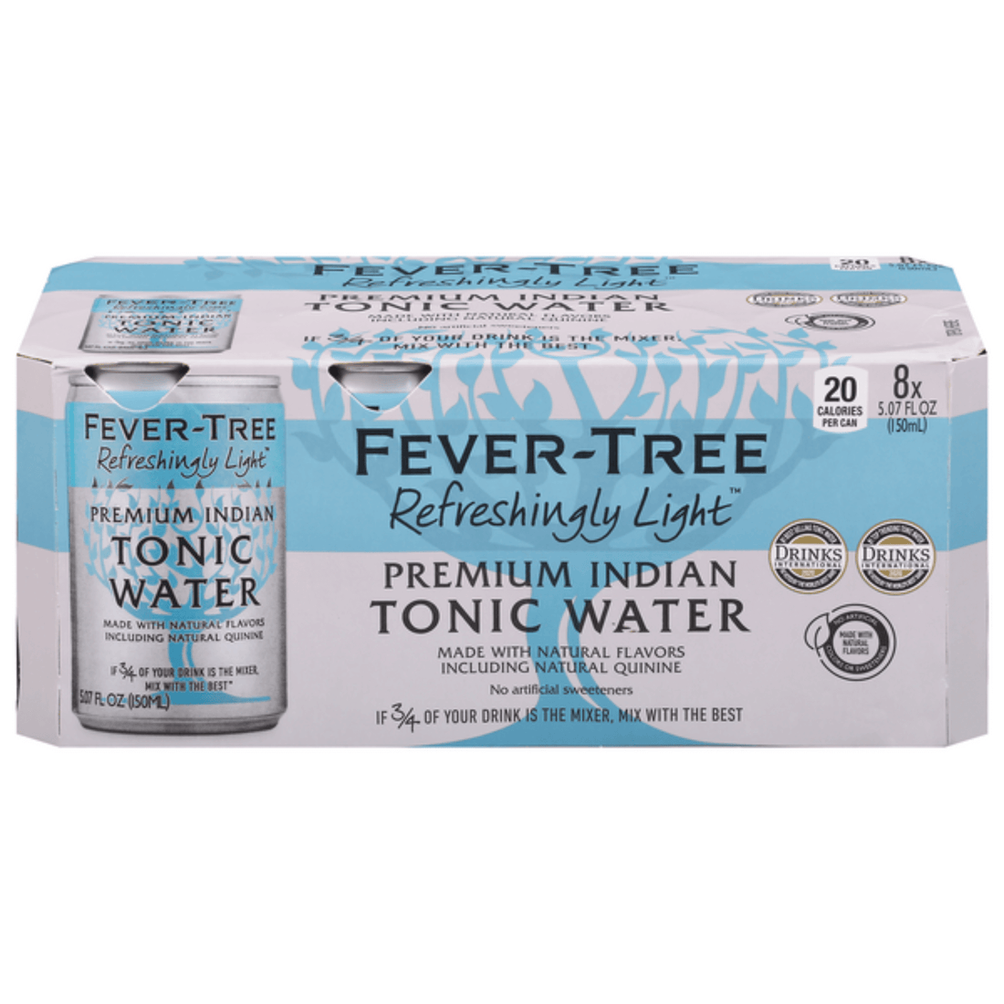 Fever Tree Naturally Light Tonic Water 8 Pack | 5.07oz