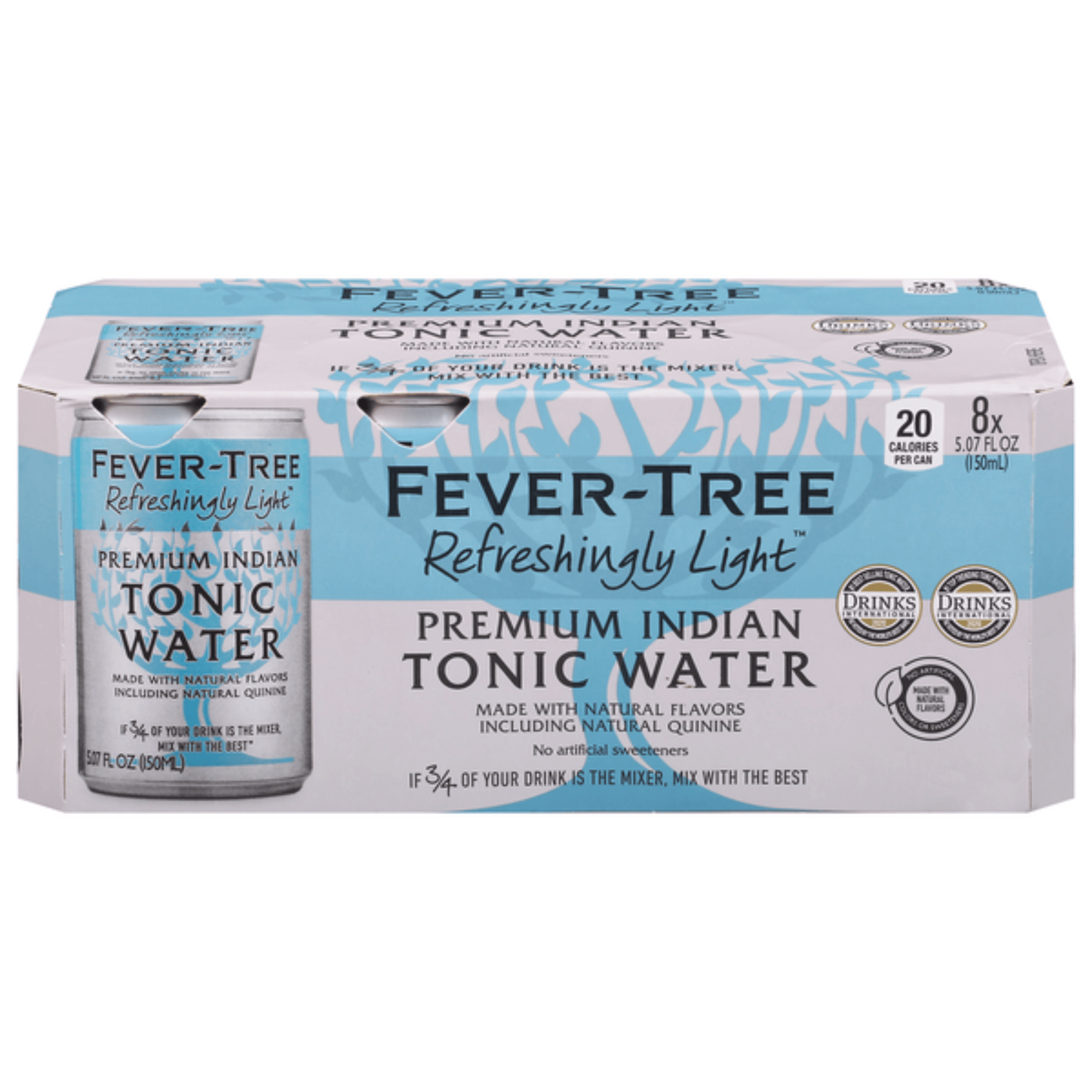 Fever Tree Naturally Light Tonic Water 8 Pack | 5.07oz
