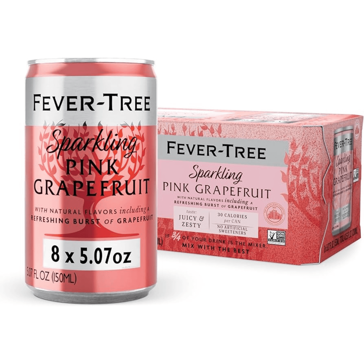 Fever Tree Sparkling Pink Grapefruit 8 Pack | 5.07oz