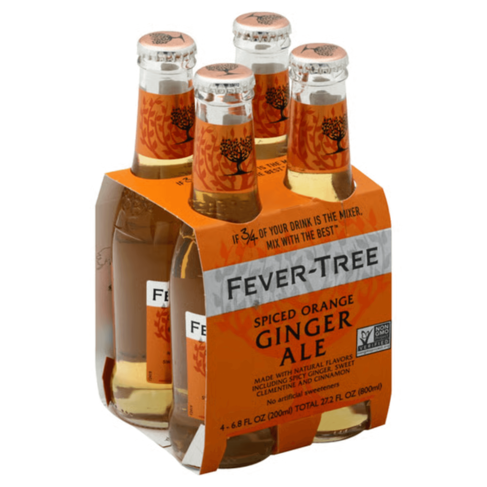 Fever Tree Spiced Orange Ginger Ale 4 Pack | 200ml
