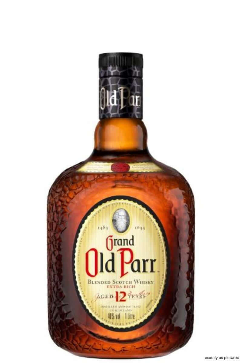 Grand Old Parr 12 Year Scotch Whiskey 750ml Bottle, luxury blended whisky from Scotland, ABV 40%, product image