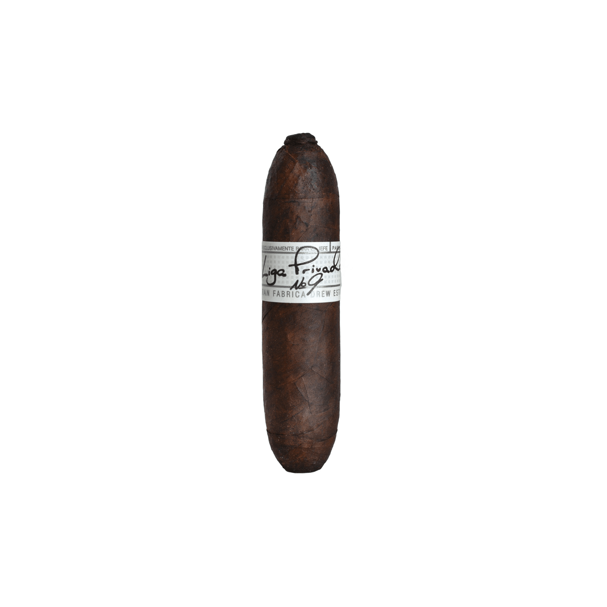 Liga Privada No. 9 Flying Pig cigar, Connecticut Broadleaf Oscuro wrapper, full-bodied, rich espresso, cocoa notes, 4.13 x 60 size