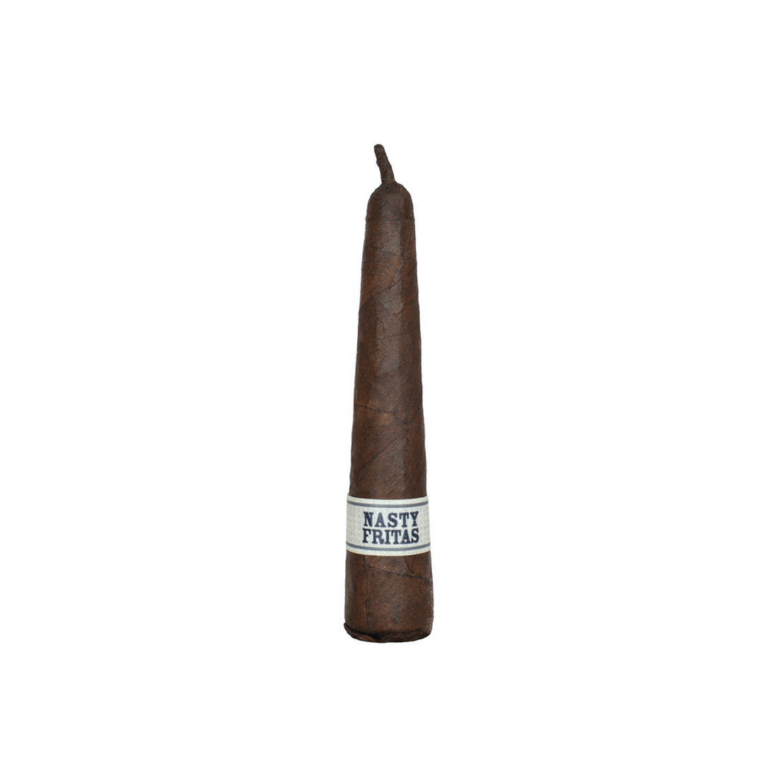 Liga Privada Nasty Fritas cigar with Connecticut Broadleaf wrapper and unique short pyramid shape.