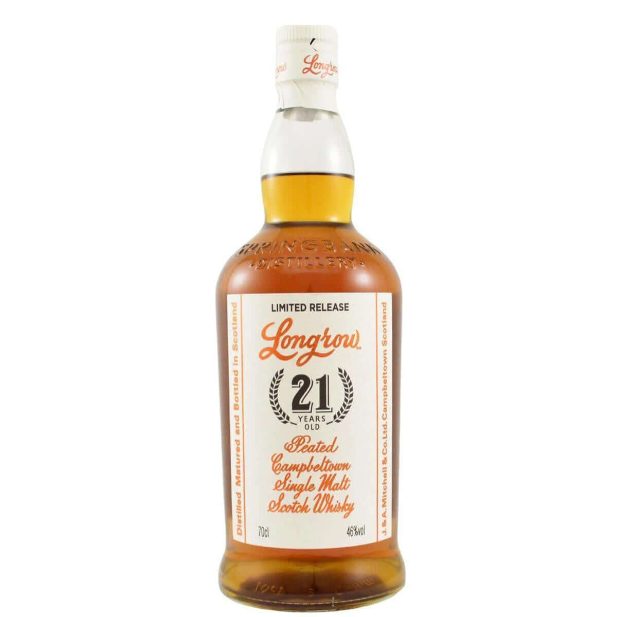 Longrow 21YR  Peated Single Malt Scotch