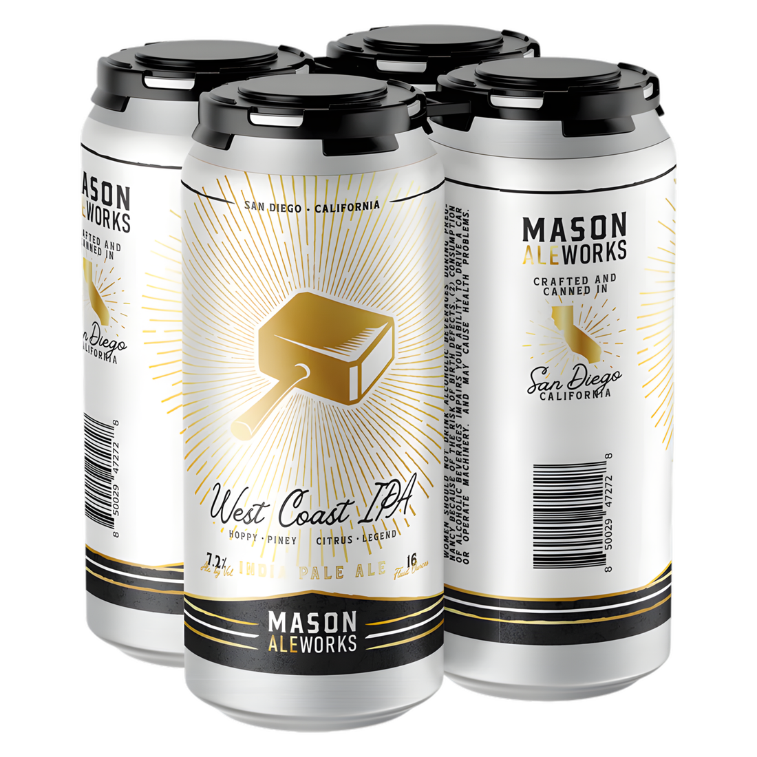 Mason Aleworks West Coast IPA 4 Pack | 16oz Cans