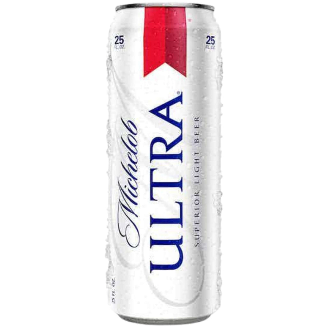 Michelob Ultra 25oz can, American Light Lager by Anheuser-Busch, 4.2% ABV, crisp and refreshing beer from Missouri, USA.