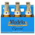 Modelo Especial 6 pack of 12oz bottles with blue packaging, featuring the iconic Cerveza logo, imported Mexican lager.