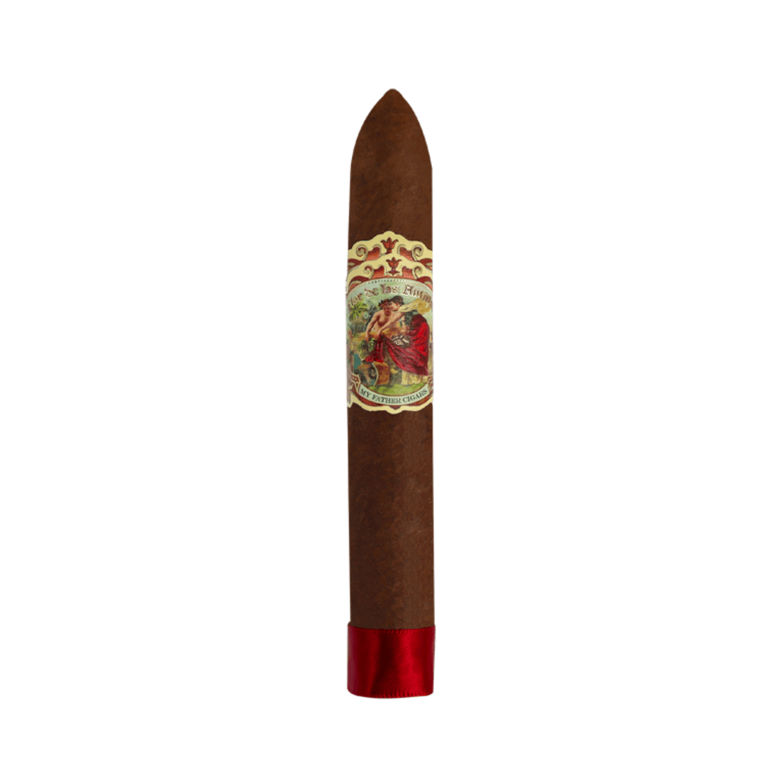 My Father Flor de Las Antillas Belicoso cigar with Nicaraguan sun-grown wrapper, box-pressed elegant design.