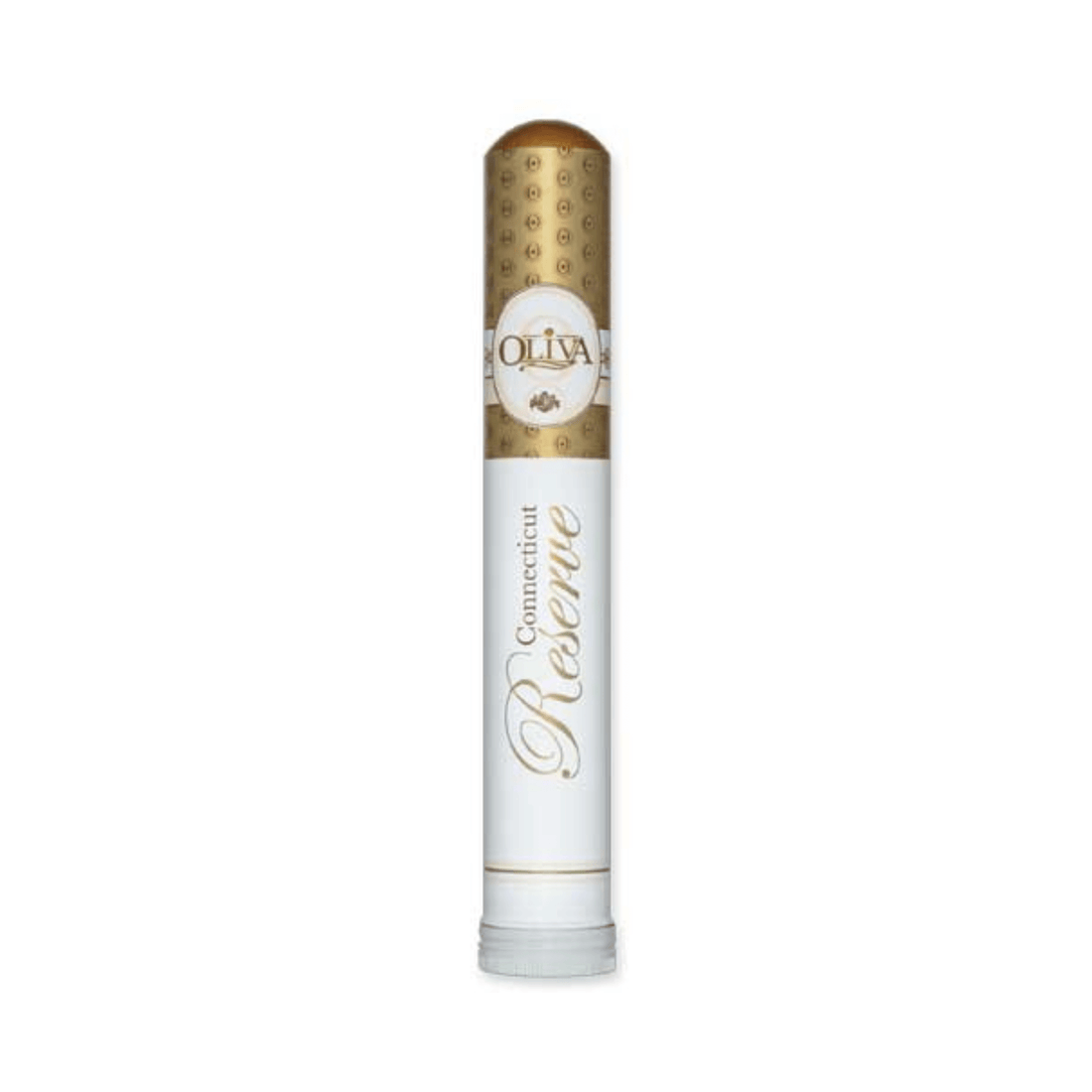 Oliva Connecticut Reserve Toro Tubos cigar in tube from 10ct box, featuring Ecuadorian Connecticut wrapper, 6x50 Toro size.