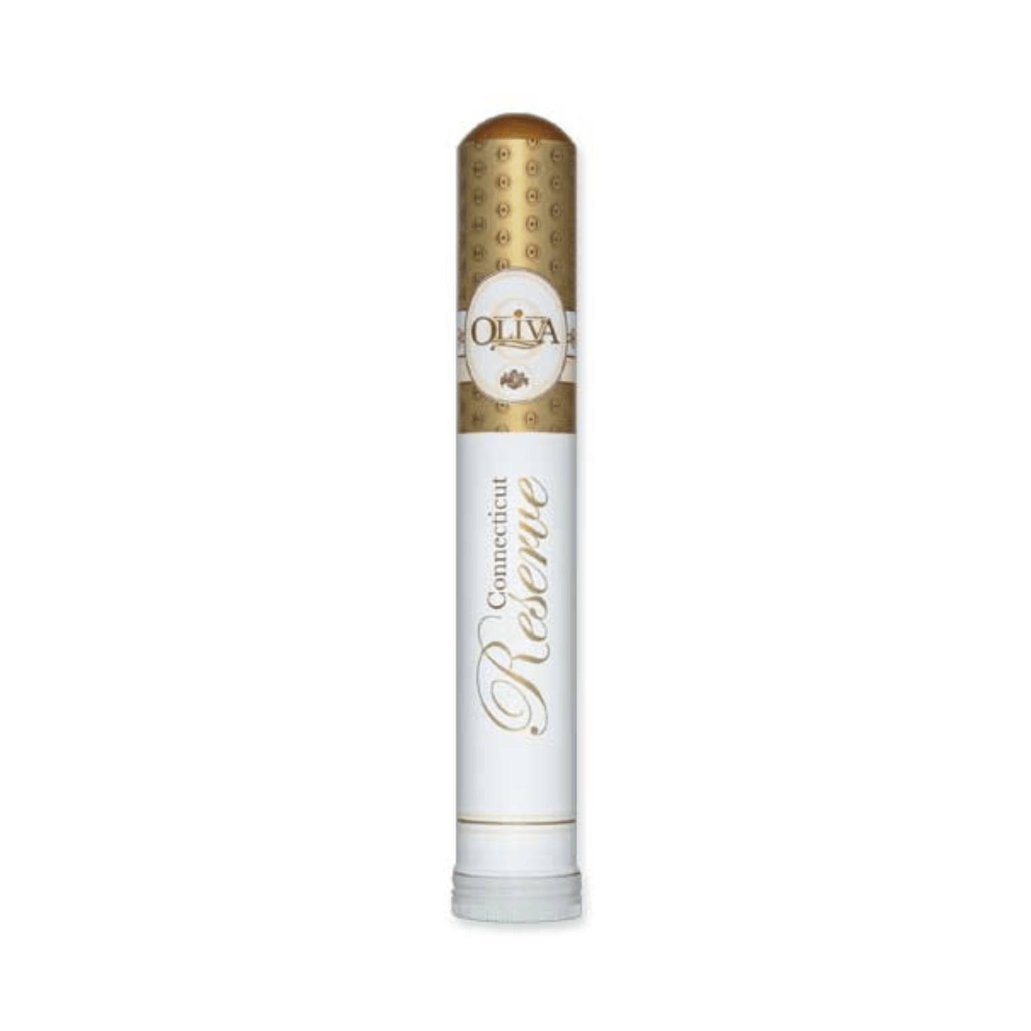 Oliva Connecticut Reserve Toro Tubos cigar in tube from 10ct box, featuring Ecuadorian Connecticut wrapper, 6x50 Toro size.