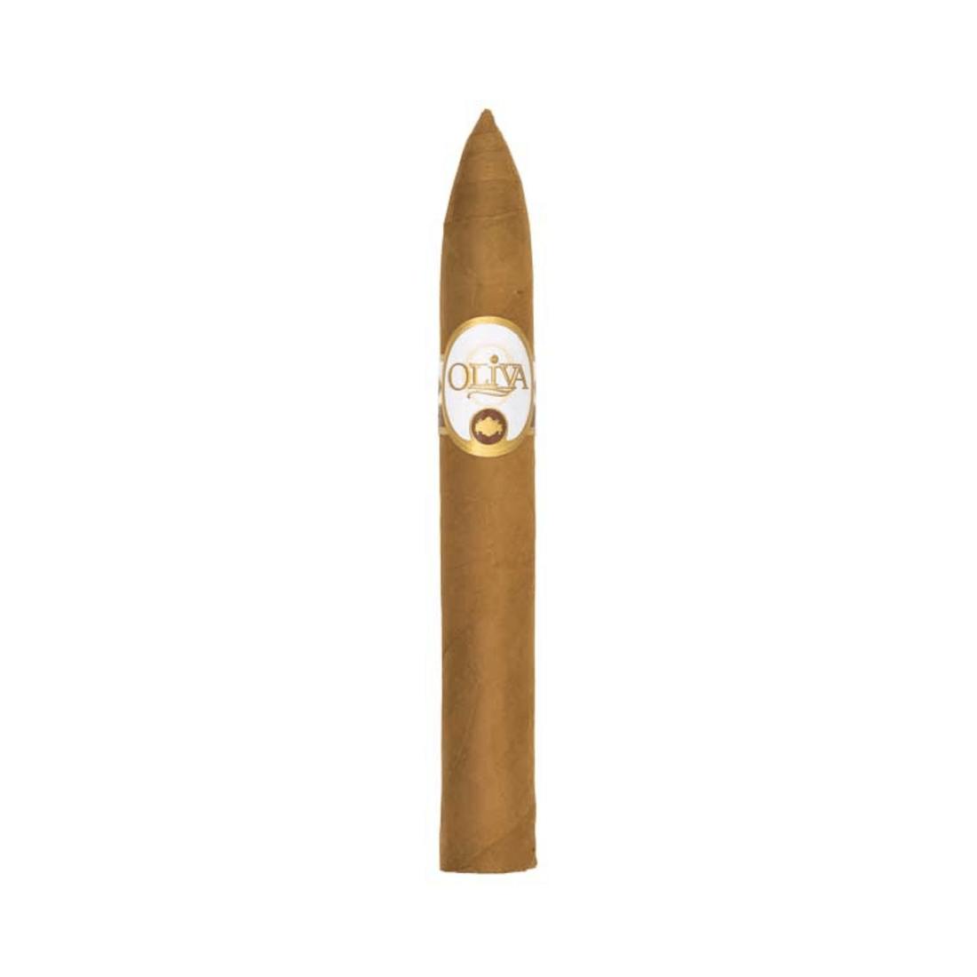 Oliva Connecticut Reserve Torpedo cigar with Ecuadorian Connecticut wrapper, mild to medium strength, size 6.5 x 52.