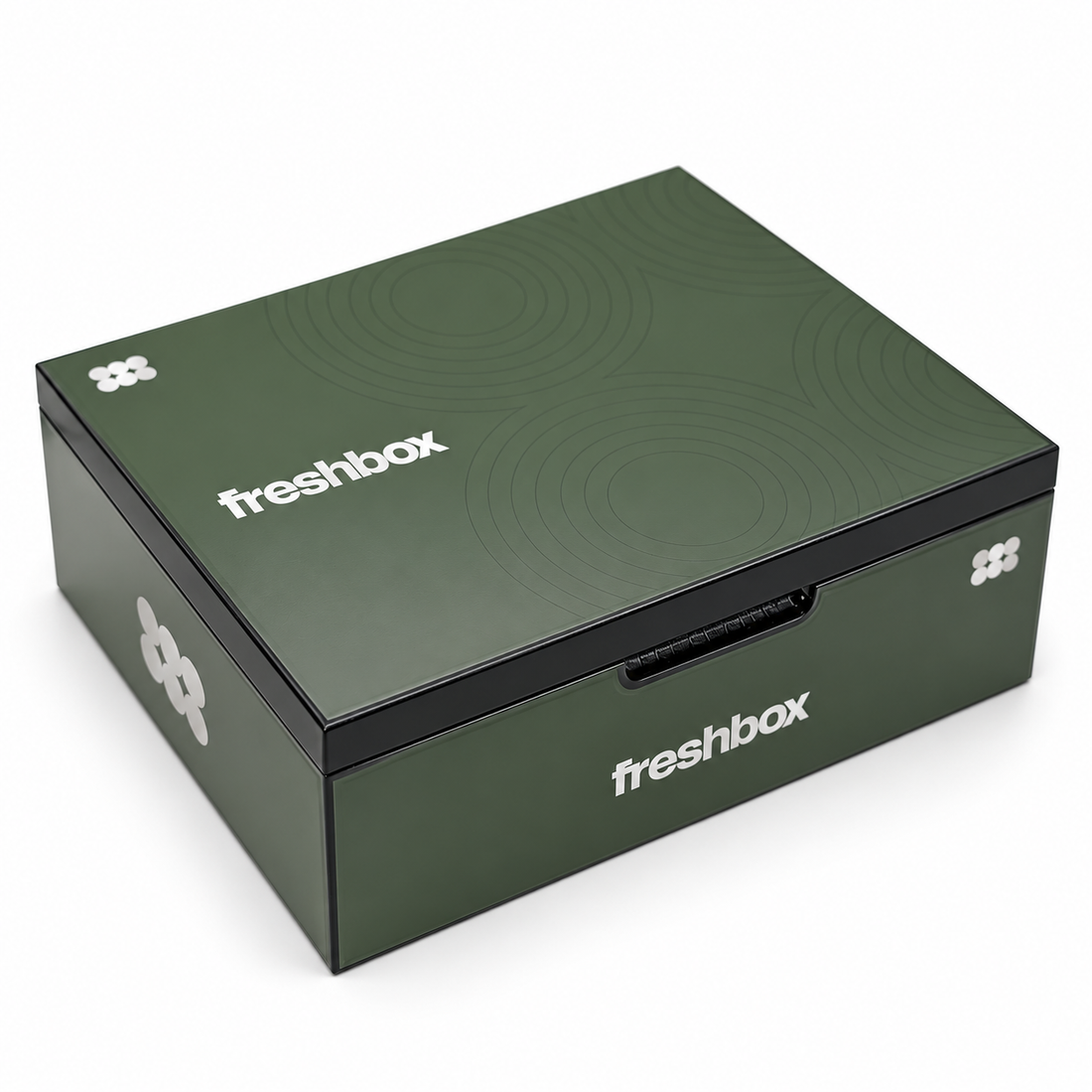 FreshBox MaxFlow Humidor - Forest Steel