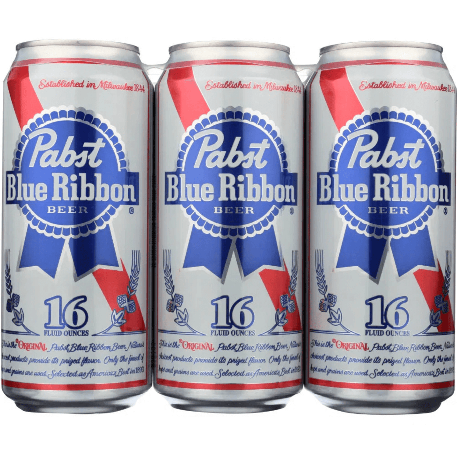 Pabst Blue Ribbon can — classic American lager from Pabst Brewing Co., crisp, light, and refreshing with subtle malt sweetness.