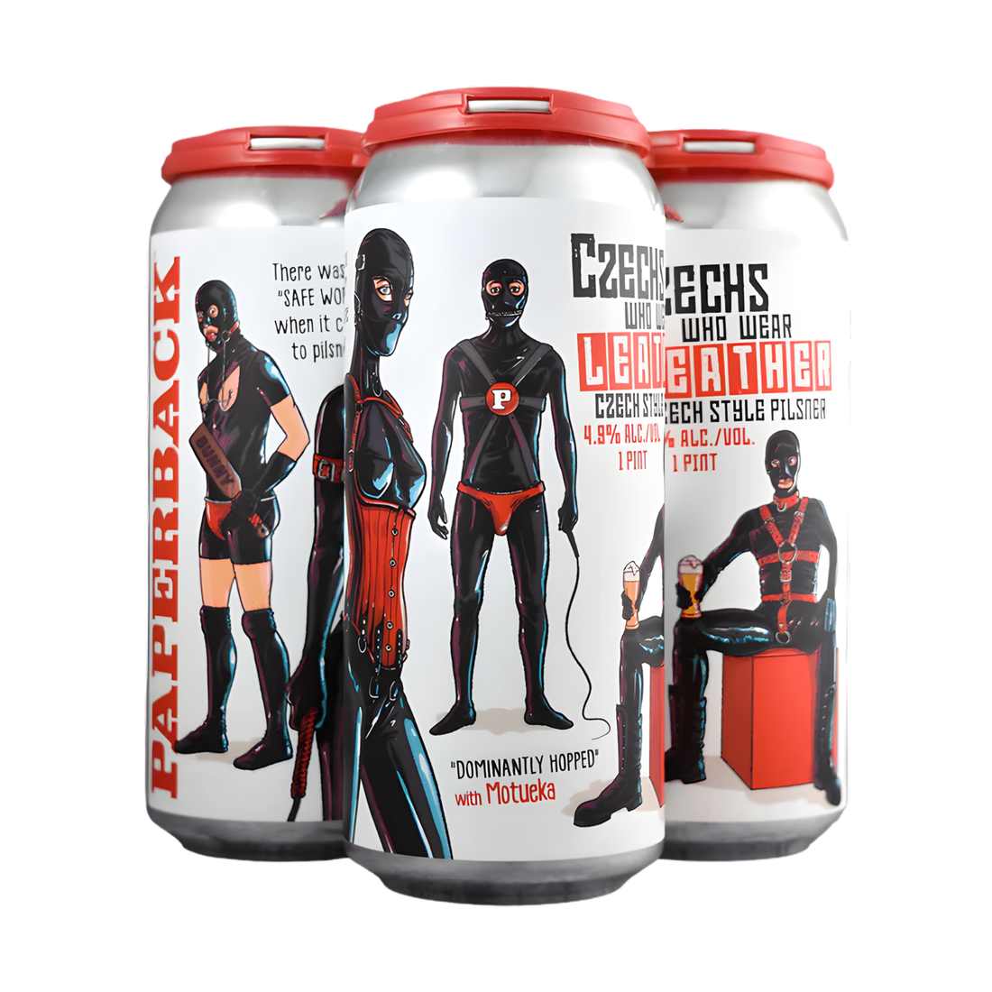 Paperback Czechs Who Wear Leather Czech Style Pilsner 4 Pack | 16oz Cans