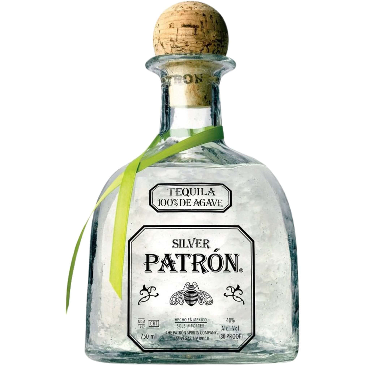 Patrón Silver 50ml bottle of 100% Blue Weber agave blanco tequila from Hacienda Patrón, Jalisco. Smooth, premium tequila.
