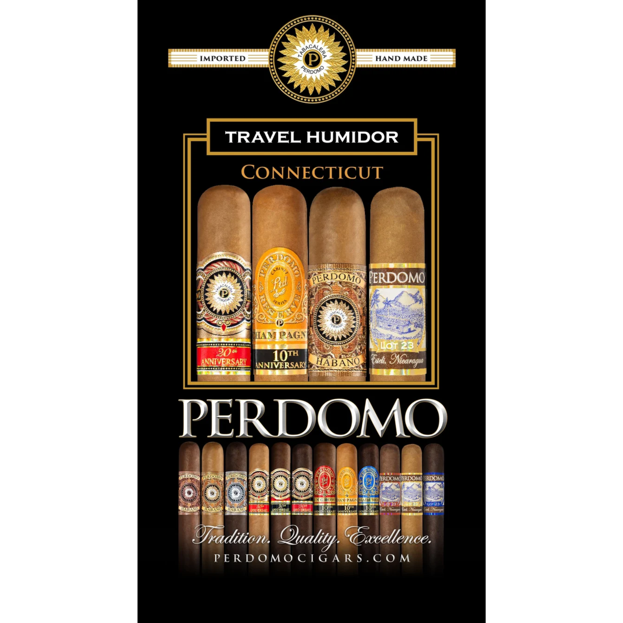 Perdomo Connecticut Epicure Sampler 4ct BAG