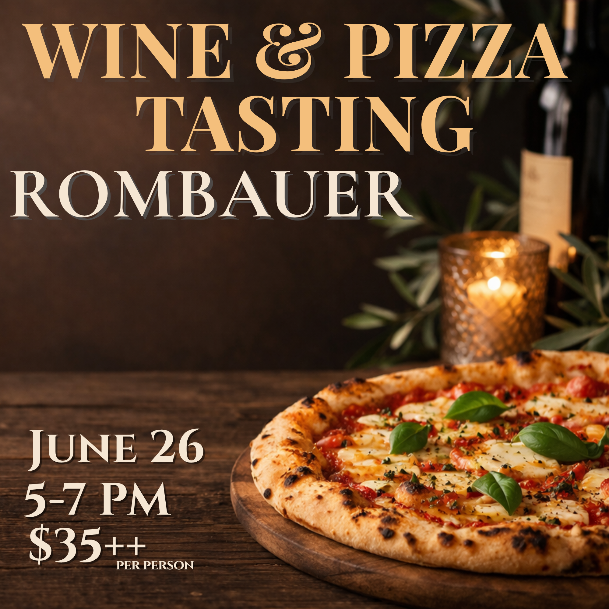 Wine &amp; Pizza Tasting: Rombauer, June 26 | 5–7PM