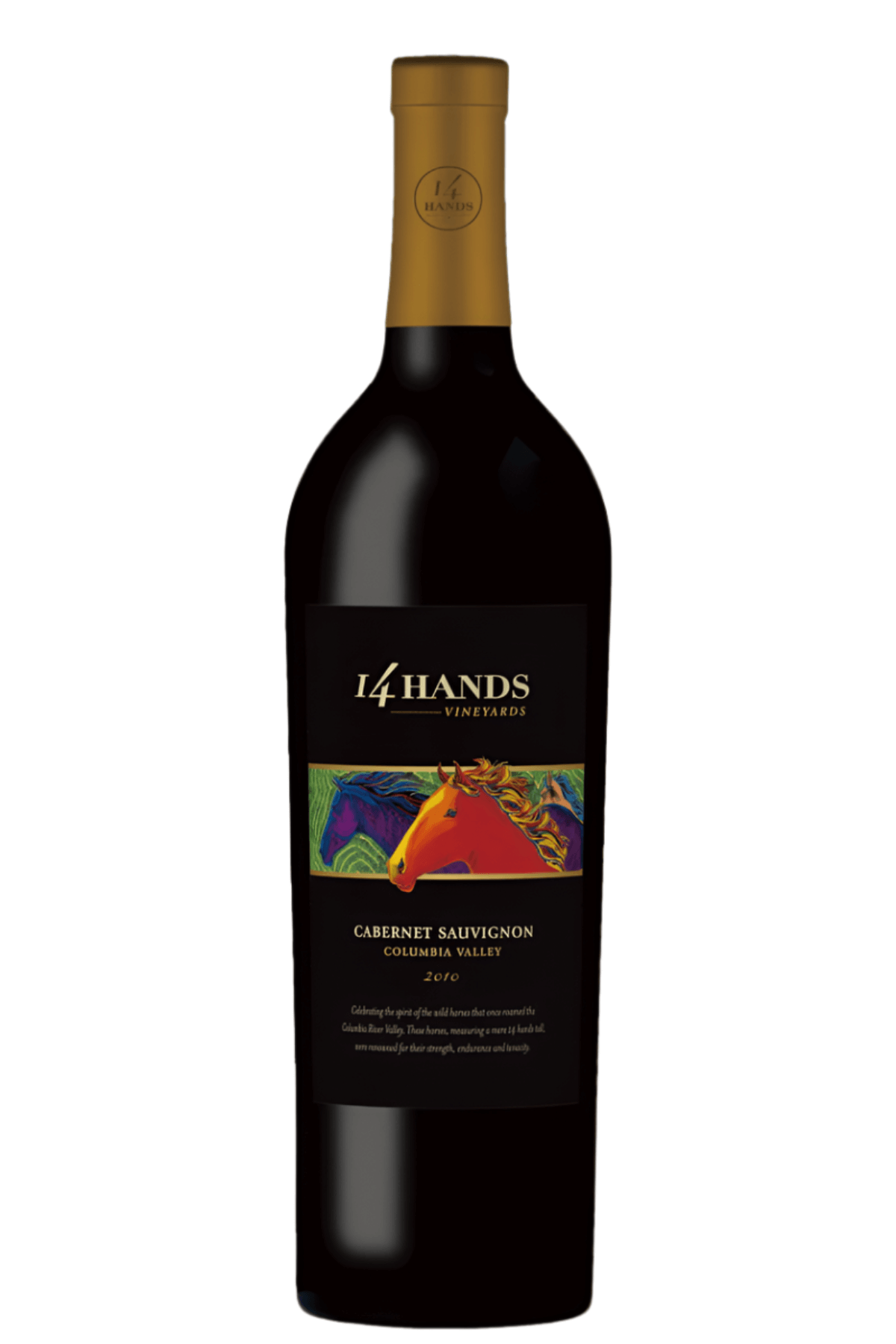 14 Hands Cabernet Sauvignon 2020, 750ml bottle, Columbia Valley rich red wine with dark cherry and spice aromas.