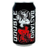 Stone Double Bastard Ale 12oz can with bold graphic design, American Strong Ale from Stone Brewing, 11% ABV, Escondido, CA.