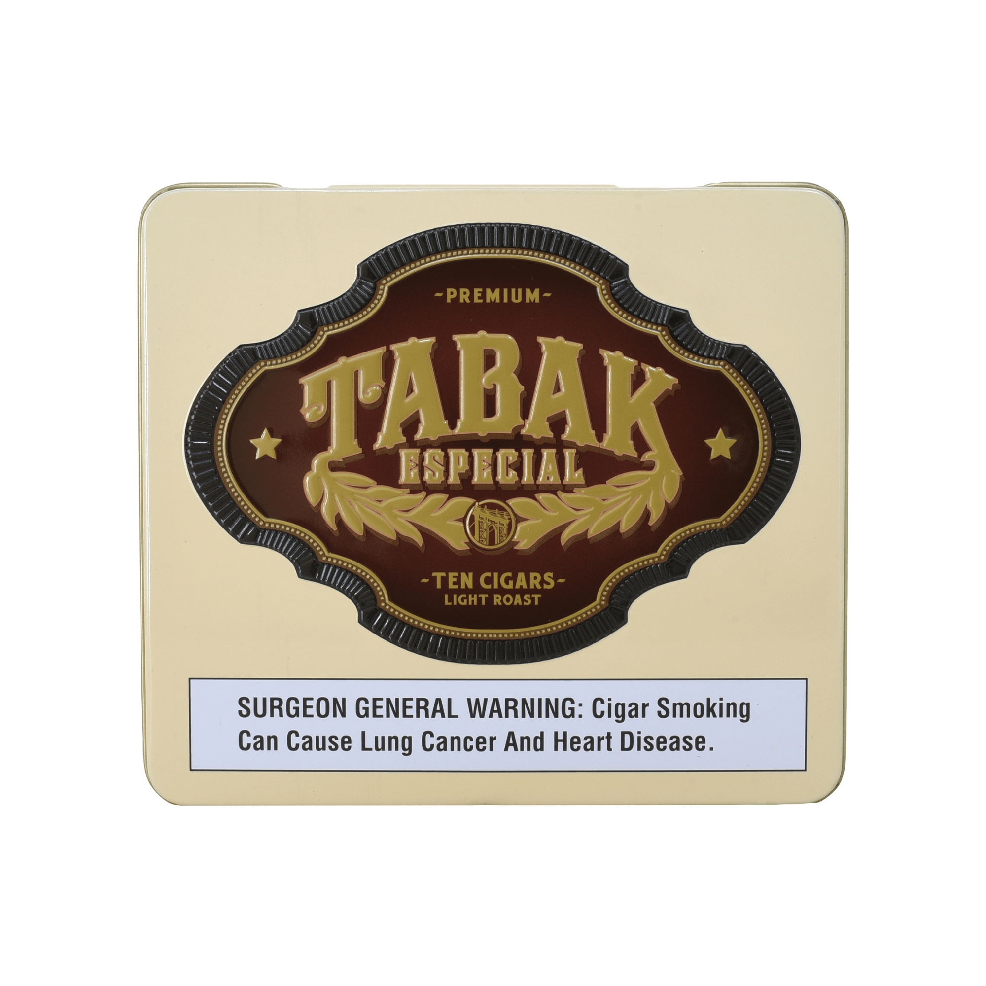 Tabak Especial Dulce Cafecita 10 cigars tin with premium coffee-infused Nicaraguan tobaccos and Ecuadorian Connecticut Shade wrapper.