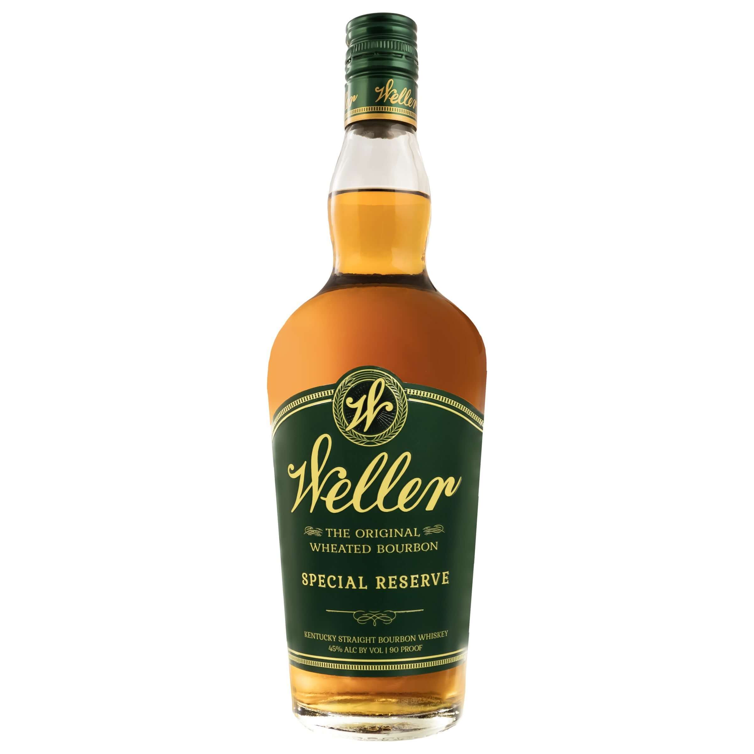 Bottle of W.L. Weller Special Reserve 750ml wheated bourbon from Buffalo Trace Distillery, Kentucky