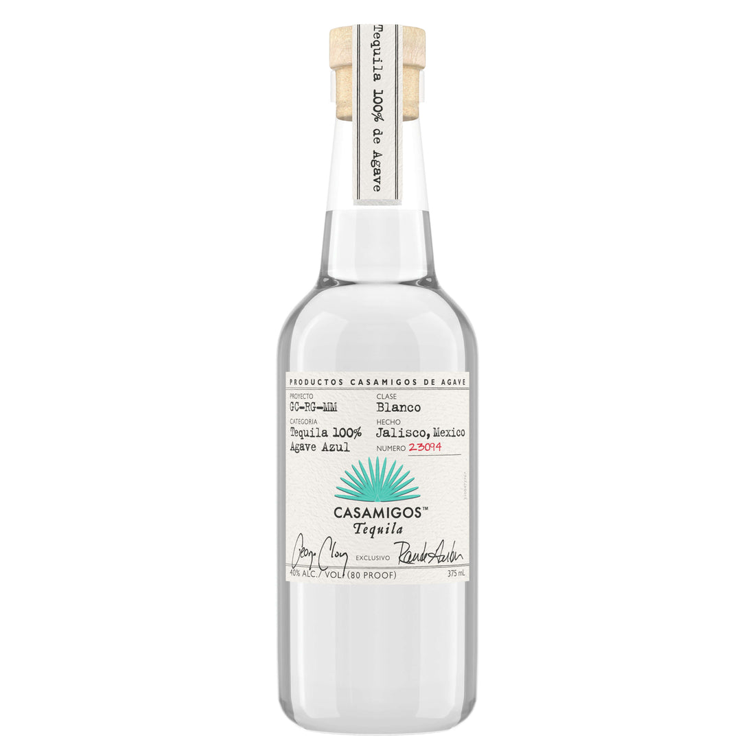 Casamigos Blanco Tequila 375ml bottle, premium tequila from Jalisco&