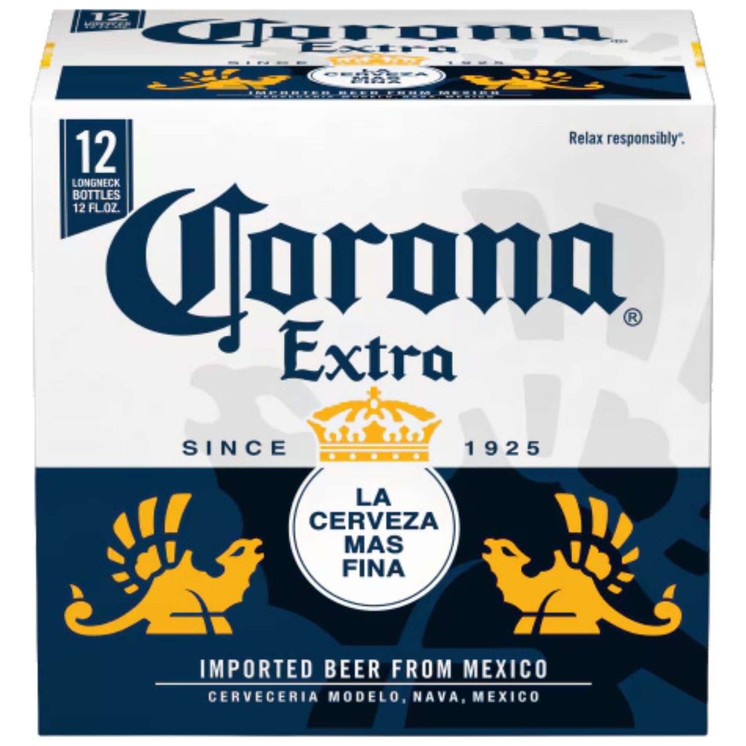 Corona Extra 12 Pack 12oz Bottles, imported Mexican pale lager with crisp, refreshing flavor - Grupo Modelo.