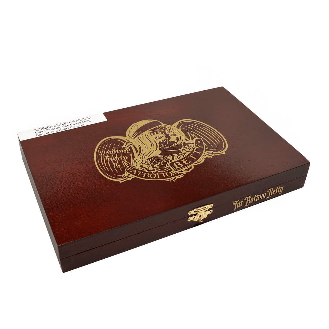 Deadwood Fat Bottom Betty Robusto 10ct Box with elegant gold logo