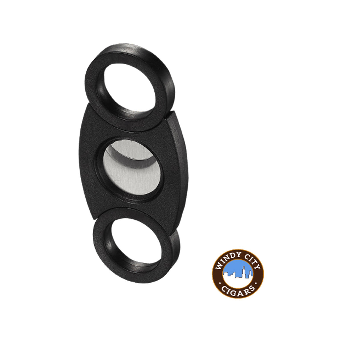 Fujima 54-Ring Double-Blade Cigar Cutter - Black - cigar accessory