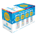 High Noon Snowbird 8 Pack Vodka Seltzer with Real Fruit Juice, 12oz Cans, featuring Peach, Lemon, Raspberry, and Plum flavors.