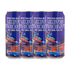 Four-pack of Mother Road Limited Visibility Hazy IPA 16oz cans with colorful artwork.