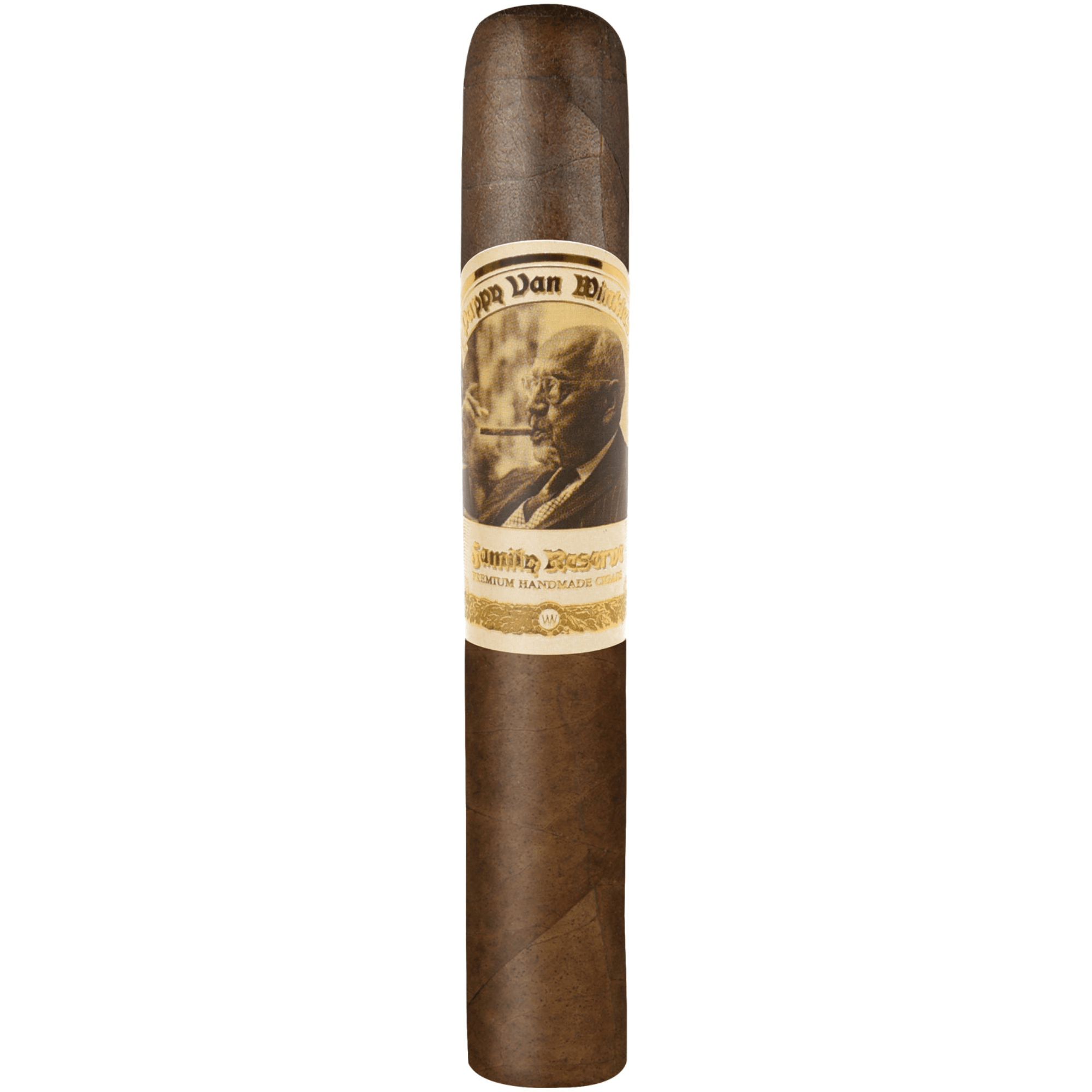 Drew Estate Pappy Van Winkle Robusto cigar with Ecuadorian Habano Oscuro wrapper